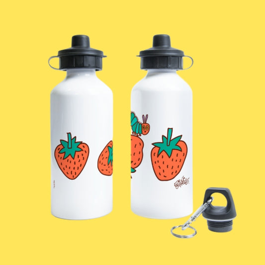 Doodle Strawberries Water Bottle