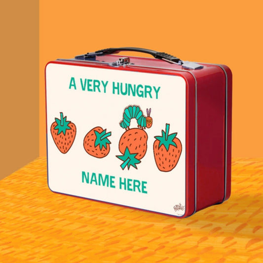 Hungry for Strawberries - Personalised Metal Lunch Box