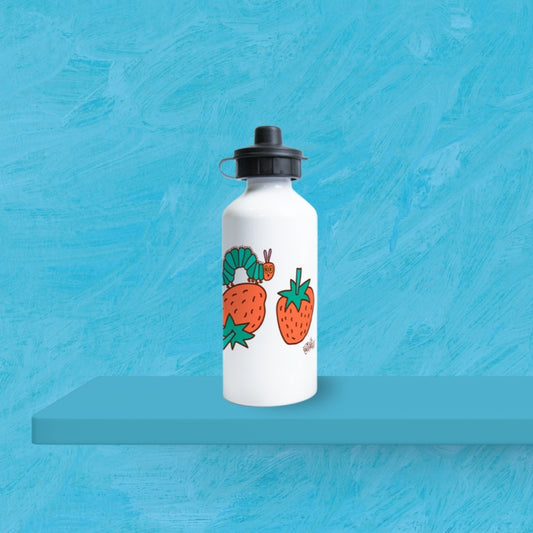 Doodle Strawberries Water Bottle
