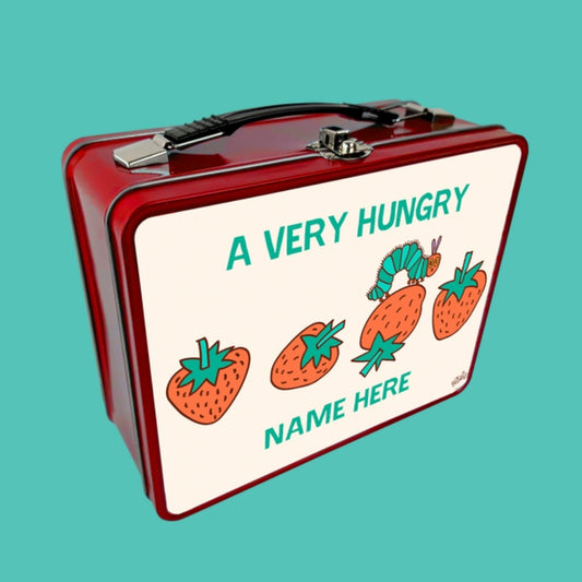 Hungry for Strawberries - Personalised Metal Lunch Box