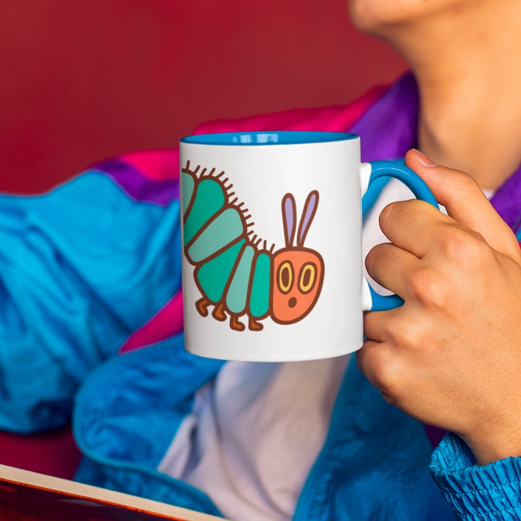 Doodle Caterpillar Coloured Mug
