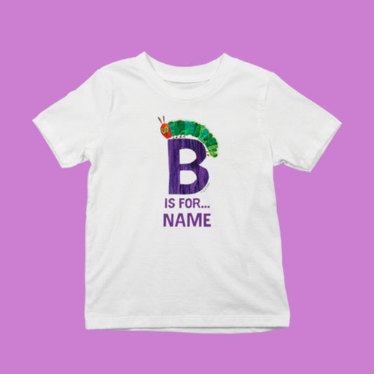 Purple Tissue Personalised A-M T-Shirt