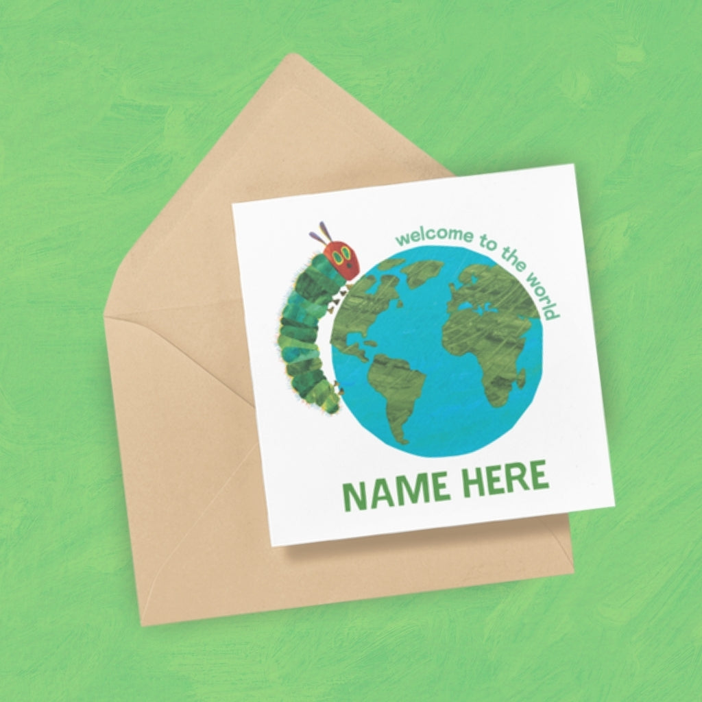 Welcome to the world Card - Personalised Greeting Card