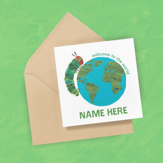 Welcome to the world Card - Personalised Greeting Card