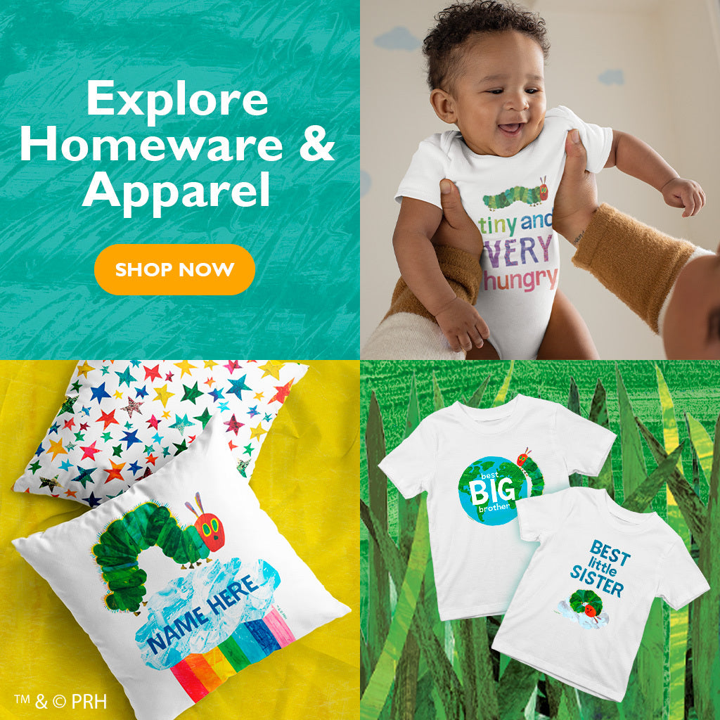 The Official World of Eric Carle Store - The Very Hungry Caterpillar - Homeware and Apparel
