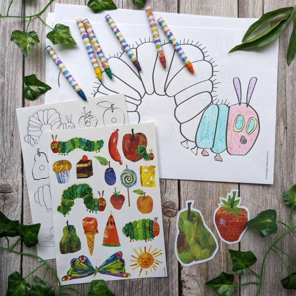 Children's Colouring Set - Includes Crayons and Stickers